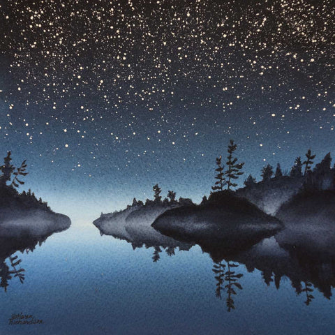 Into the Wild Blue Yonder, watercolour by Karen Richardson