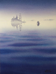 Out of the Blue, watercolour by Karen Richardson
