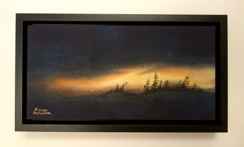 Up at the Crack of Dawn, watercolour by Karen Richardson