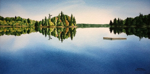 When All is Calm, watercolour by Karen Richardson