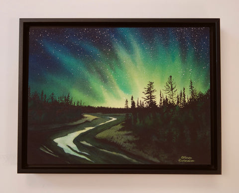Aurora Fantasy, watercolour by Karen Richardson