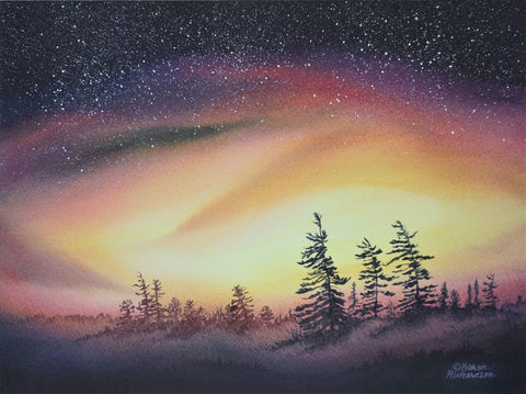 Awakening, watercolour by Karen Richardson