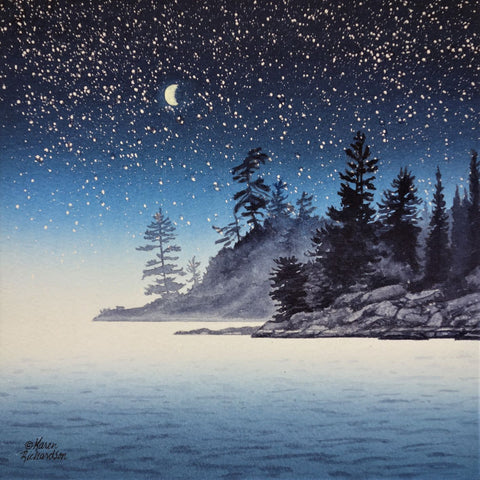 Blue Beckons, watercolour by Karen Richardson