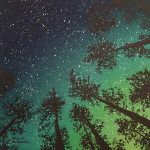 Into the Night, watercolour by Karen Richardson