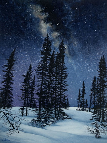 Land of a Million Stars, watercolour by Karen Richardson