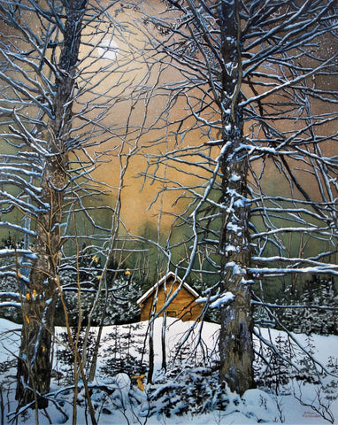 Moonglow, watercolour by Karen Richardson