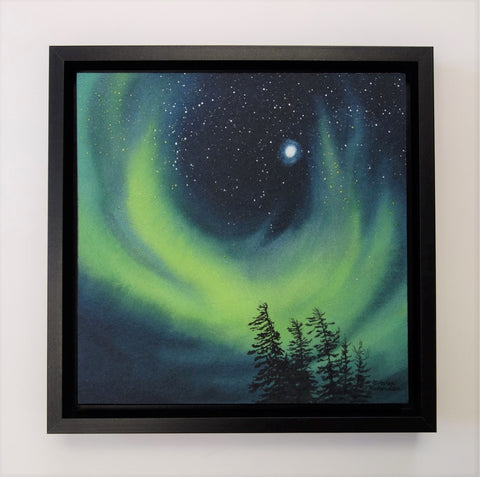 Night Fire, watercolour by Karen Richardson