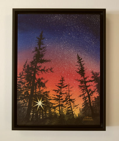 Nightfall, watercolour by Karen Richardson