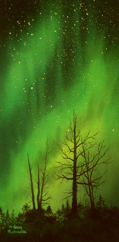 Reach for the Stars, watercolour by Karen Richardson