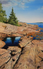Stories in Stone, watercolour by Karen Richardson