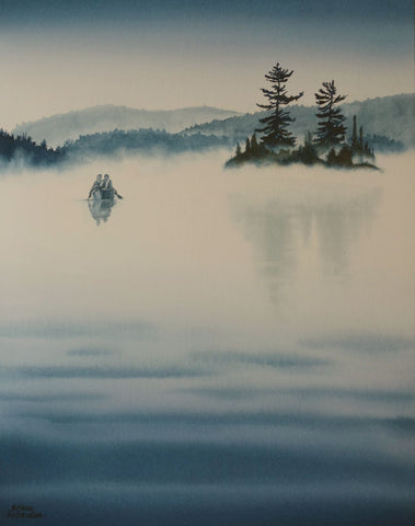 Listen to the Silence, watercolour by Karen Richardson
