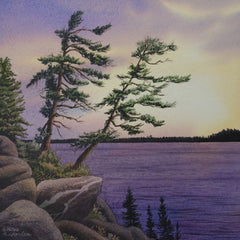 Sunset Duet, watercolour by Karen Richardson