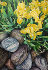 Where Garden Meets Rock, watercolour by Karen Richardson