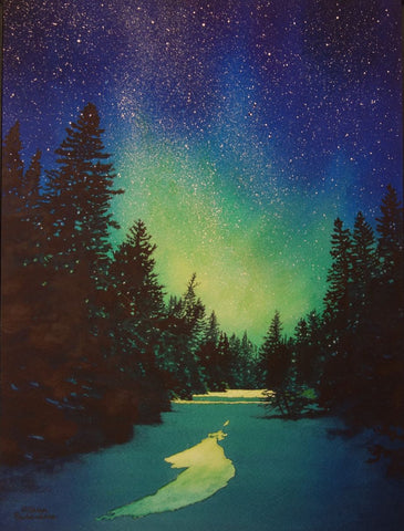 A Night to Remember, watercolour by Karen Richardson