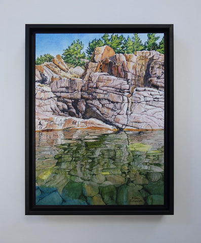 Killarney Rocks, watercolour by Karen Richardson
