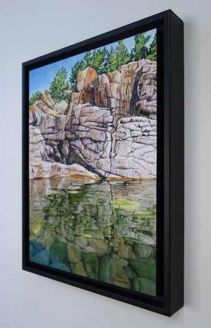 Killarney Rocks, watercolour by Karen Richardson