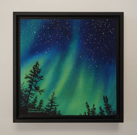 Northern Glow, watercolour by Karen Richardson