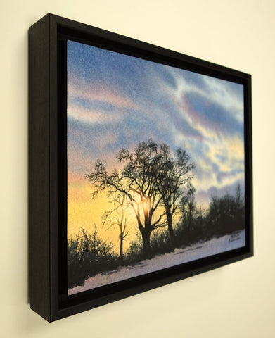 Solstice Sunset, watercolour by Karen Richardson