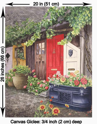 Elora Doors Canvas Giclee Prints by Karen Richardson