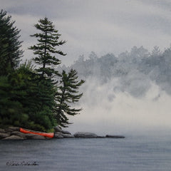 Secrets of the Mist, watercolour by Karen Richardson