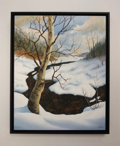 Winter's Embrace, watercolour by Karen Richardson