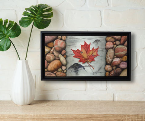 Canada Rocks! #7! by Karen Richardson, shown in a relaxed living room setting