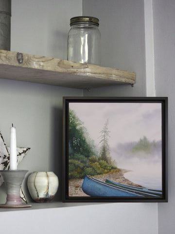 Lakeside Refuge by Karen Richardson, show in a living room nook