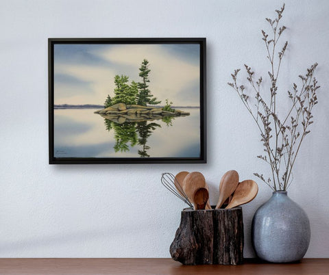 Solitude's Embrace by Karen Richardson, shown in a kitchen setting