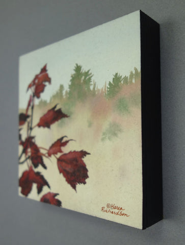 Mist and Maples, painting by Karen Richardson
