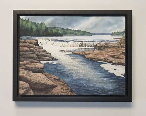 Below the Falls, watercolour by Karen Richardson