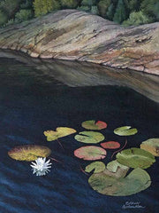 Georgian Bay Waterlily, 12 x 9", watercolour on panel (SOLD)