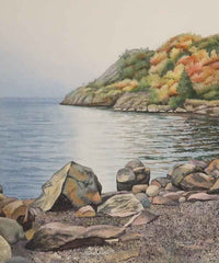 Autumn on Lake Superior, 12 x 10" watercolour, unframed (SOLD)