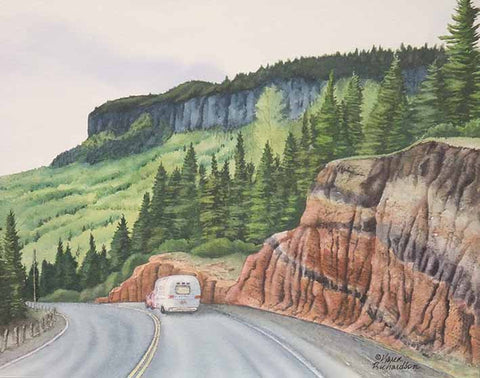 Superior Road Trip, watercolour by Karen Richardson