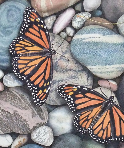 Time to Head South (detail), watercolour by Karen Richardson