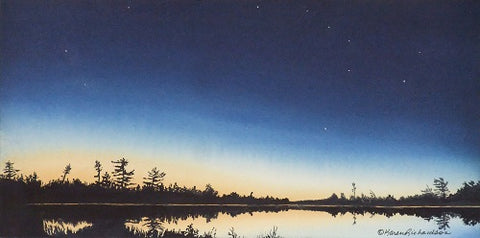 Evening Constellations, watercolour by Karen Richardson