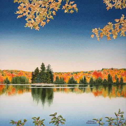 Autumn Adventure, watercolour by Karen Richardson