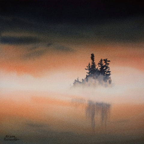 Shadows of Dawn, watercolour by Karen Richardson
