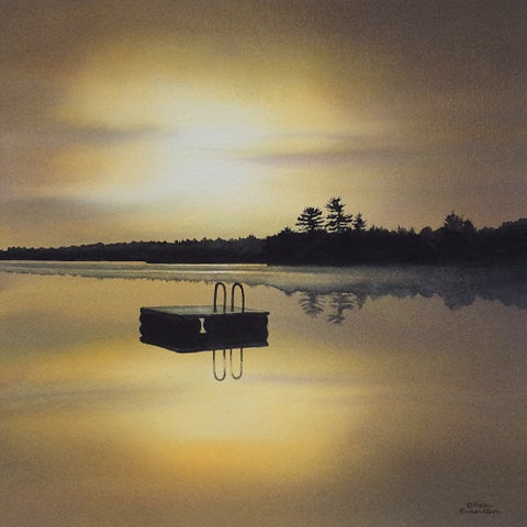 The Golden Hour, watercolour by Karen Richardson