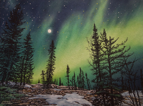 Night Magic, watercolour by Karen Richardson