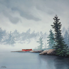 Misty Beginnings, watercolour by Karen Richardson