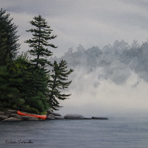 Secrets of the Mist, watercolour by Karen Richardson